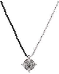 Aurozia - Three Charms Solar Meridian The Sun Crystle Beaded Necklace Agate - Lyst
