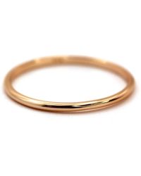 VicStoneNYC Fine Jewelry - Simple Thin Rose Solid Gold Ring - Lyst