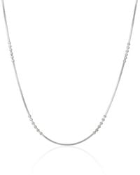Spero London - Six Beads Sterling Necklace Chain - Lyst