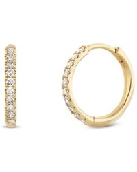Dinny Hall - Medium Lab-Grown Diamond Huggie Hoops - Lyst