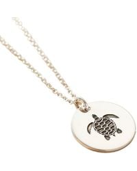 Posh Totty Designs - Sterling Turtle Spirit Animal Necklace - Lyst