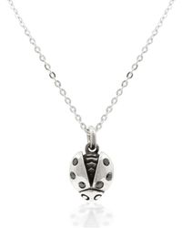 Lee Renee - Ladybird Diamond Necklace – - Lyst