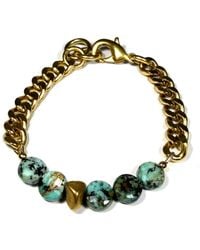 Rachel Nathan - Remix: African & Brass Stone Bracelet - Lyst