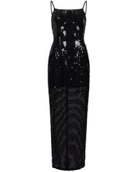 Egyptian Blue - Spaghetti Long Sequin Dress - Lyst