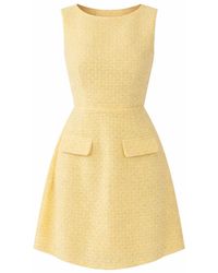 Girl In Mind - Athenia Tweed Pocket Detail Mini Dress - Lyst