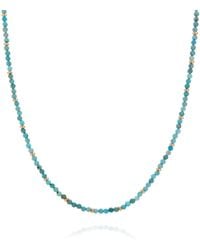 Nellou Jewellery - December Birthstone Orbit Necklace - Lyst