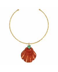 Lalinde - Emerald Tide Shell Choker - Lyst