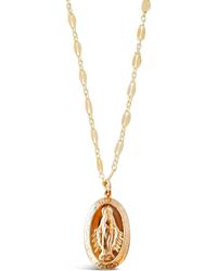 Glamrocks Jewelry - Large Virgin Mary Necklace - Lyst