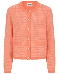 Loop Cashmere - Crew Neck Cardigan - Lyst