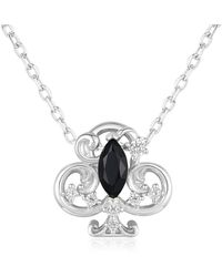 Azura Jewelry New York - Clover Club Onyx Necklace Vermeil - Lyst