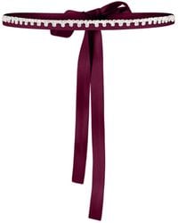 Tia Dorraine - Crystal-Embellished Belt - Lyst