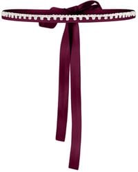 Tia Dorraine - Crystal-Embellished Belt - Lyst