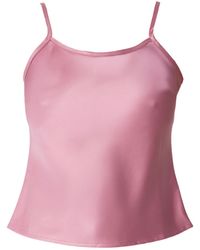 Self-Adore - Olivette Satin Top- Blushpink - Lyst