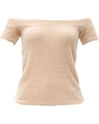 Maison Bogomil - Off Shoulder Fine Knit Blouse - Lyst