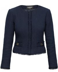 Rumour London - Gabrielle Tweed Jacket With Fringing Detail - Lyst
