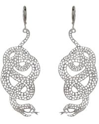 Zoe & Morgan - Lacy Snake Earrings - Lyst