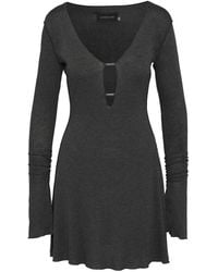 Mandragora - Viscose Dress With Neckline And Decorative Details – Chloe - Lyst
