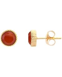 Auree - Barcelona July Birthstone Stud Earrings - Lyst
