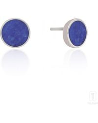 The Jewelz - Neutrals Tide Lapis Studs Earrings - Lyst