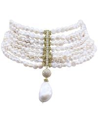 Bayemeyc - Mythra Pearl Choker Necklace - Lyst