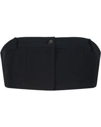 Úchè - Denim Cropped Top - Lyst