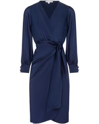 Urban Touch - Long Sleeve Midi Wrap Dress _ - Lyst