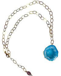 Magpie Rose - Rocks In The Sky Aqua Necklace - Lyst