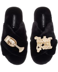 Laines London - Classic Laines Slippers With Mother Of The Groom Brooches - Lyst