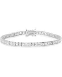 Kylie Harper - Princess Cut Diamond Cz Tennis Bracelet - Lyst