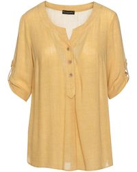 Conquista - Linen Look Blouse - Lyst
