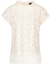 Marianna Déri - Sheer Embroidered Blouse - Lyst