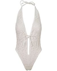 Belle -et-BonBon - Shalom Super Soft Eyelash Lace Cotton Bridal Body - Lyst
