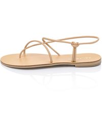Ancientoo - Iaso Cord Nude Handcrafted Women's Leather Sandals With A Lasso Style Strap - Lyst