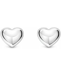 Unaloe - Sterling Heart Stud Earrings – Small Elegant Shiny Perfect Gift Idea – Jewellery For - Lyst