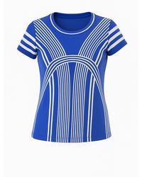 Conquista - Royal Graphic Jersey Top – Short Sleeves, Stretch Fit - Lyst