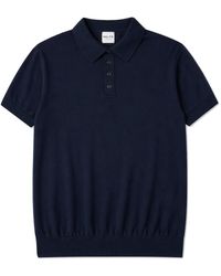 Salts Cashmere - Short Sleeved Polo Shirt - Lyst
