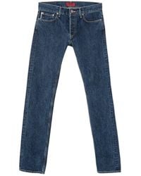 Din & Deen - Slim Fit Denim Selvedge Washed Jeans Katana Collection - Lyst