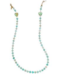Farra - Heart Shaped Amazonite Eye Glasses Chain - Lyst