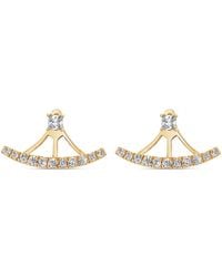 SALLY SKOUFIS - Complete Ear Jacket With Made Cz Diamond Stimulant - Lyst