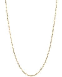 Spero London - Rectangular Link Chain Sterling Necklace - Lyst