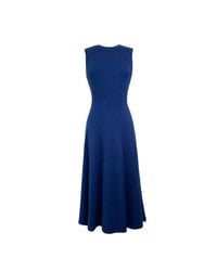 Solgo Atelier - Calypso Long Midi Fit And Flare Cashmere Dress - Lyst