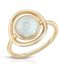 Glamrocks Jewelry - Eclipse Ring Opal - Lyst