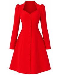 Girl In Mind - Petra Tailored Button Up Mini Dress - Lyst