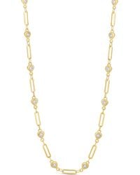 SHYMI - Paper Clip And Stone Chain - Lyst