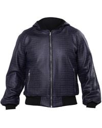 Metamorph - Croc-Effect Bomber Jacket - Lyst
