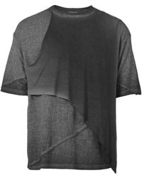 Zhenabia - Neutrals Gayb T-Shirt Charcoal - Lyst