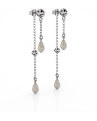 Linda Fiore - Ava Double Pearl Earring - Lyst