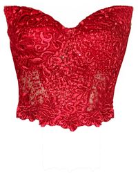 Angelika Jozefczyk - Orchidea Lace Corset Top - Lyst