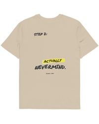 Anchor and Crew - Neutrals Desert Dust Actually Nevermind Annotations Organic Cotton T-Shirt - Lyst