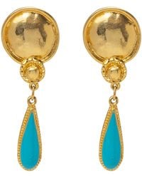 Caramel Vintage Jewellery - Vintage Tear Drop Earrings - Lyst